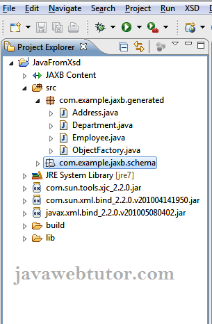 Java Class from XSD