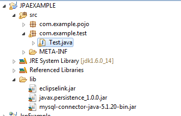 JPA Example in Eclipse