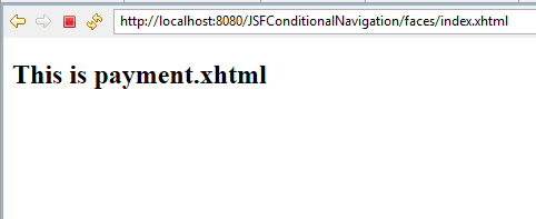 JSF Conditional Navigation