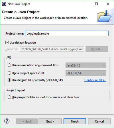 Log4j Configuration Using Properties File 