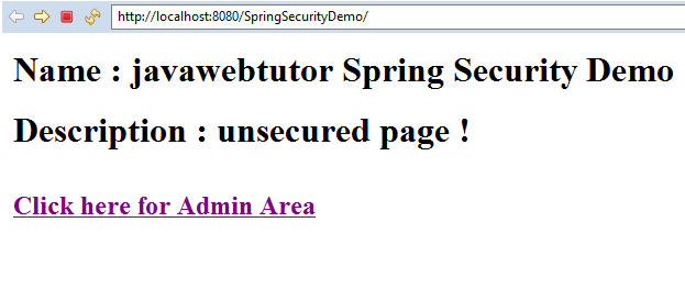 Spring Security Example